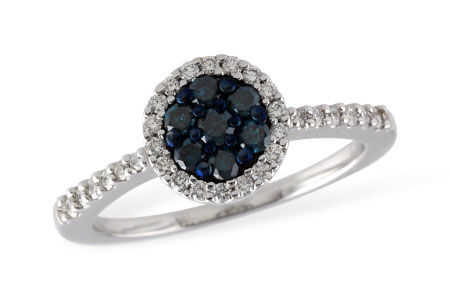 G232-87024: LDS DIA RG .24 BLUE DIAS .48 TW