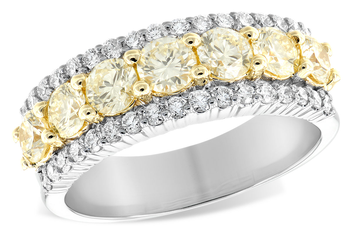 G233-76170: LDS DIA WED RG 1.20 YELLOW DIA 1.64 TW