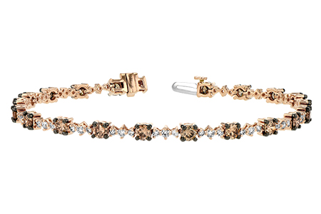 G233-78861: BRACELET 3.05 BROWN DIA 4.10 TW