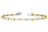 G233-78906: BRACELET 2.80 YELLOW DIA 4.01 TW