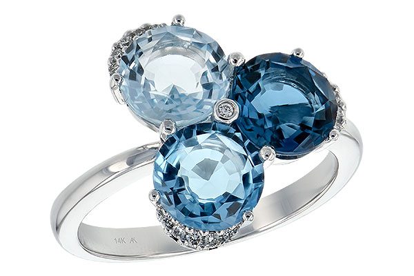 G234-65270: LDS RG 4.02 BLUE TOPAZ 4.07 TGW