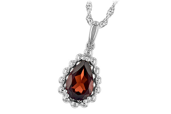G234-67988: NECKLACE 1.38 CT GARNET