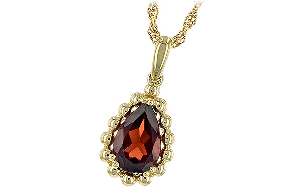 G234-67988: NECKLACE 1.38 CT GARNET