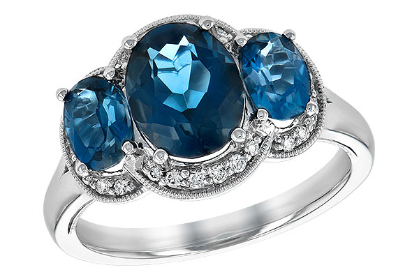 G234-70661: LDS RG 4.20 BLUE TOPAZ 4.33 TGW