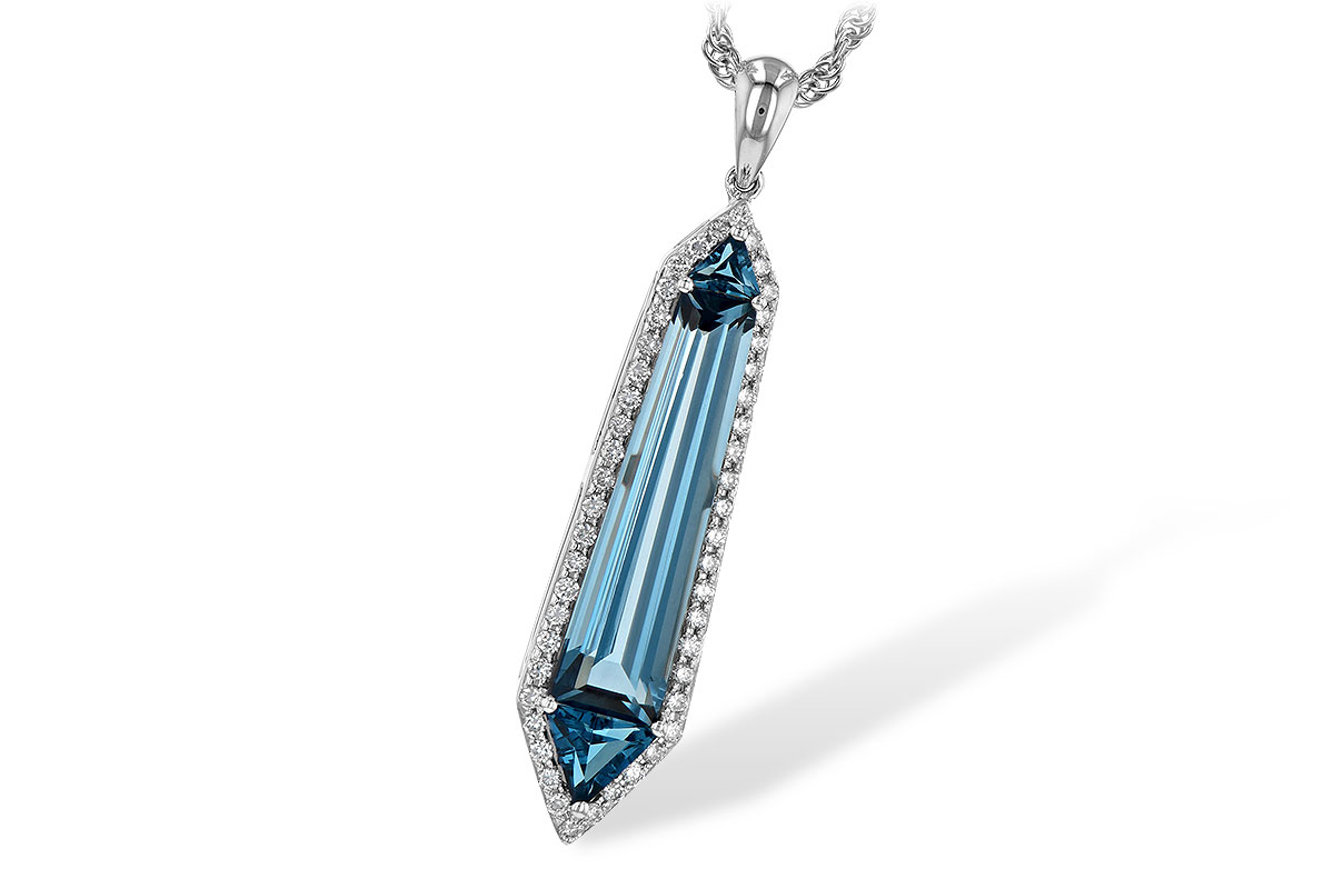 G235-55243: NECK 3.47 LONDON BLUE TOPAZ 3.70 TGW