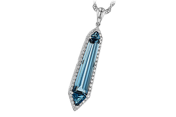 G235-55243: NECK 3.47 LONDON BLUE TOPAZ 3.70 TGW