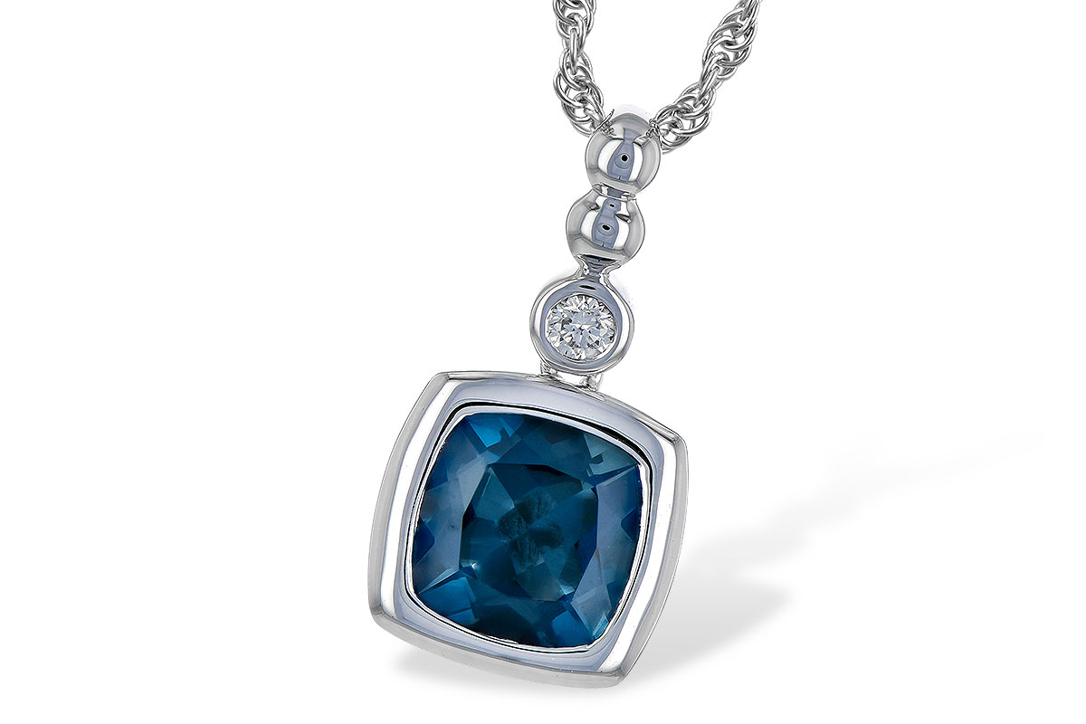 G235-57924: NECK 1.50 LONDON BLUE TOPAZ 1.54 TGW