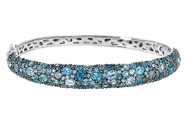 G235-57970: BANGLE 7.60 BLUE TOPAZ 7.85 TGW
