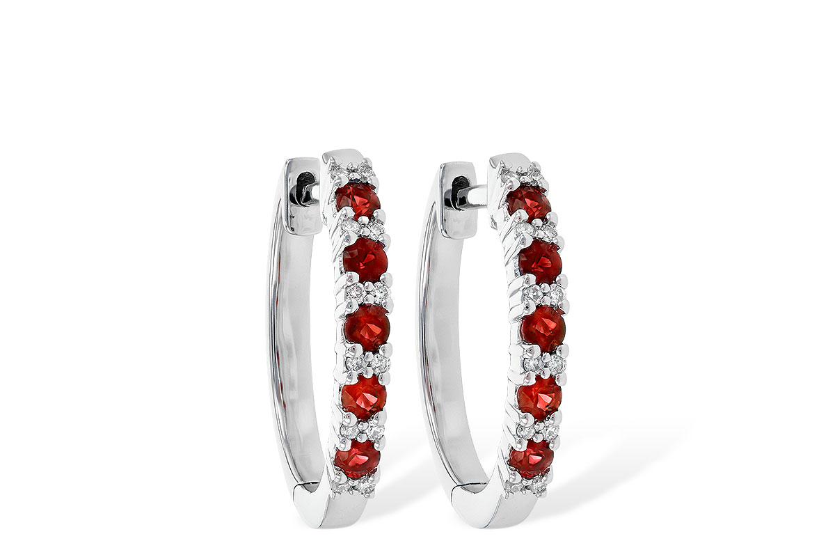 G235-58888: EARR .45 RUBY .55 TGW