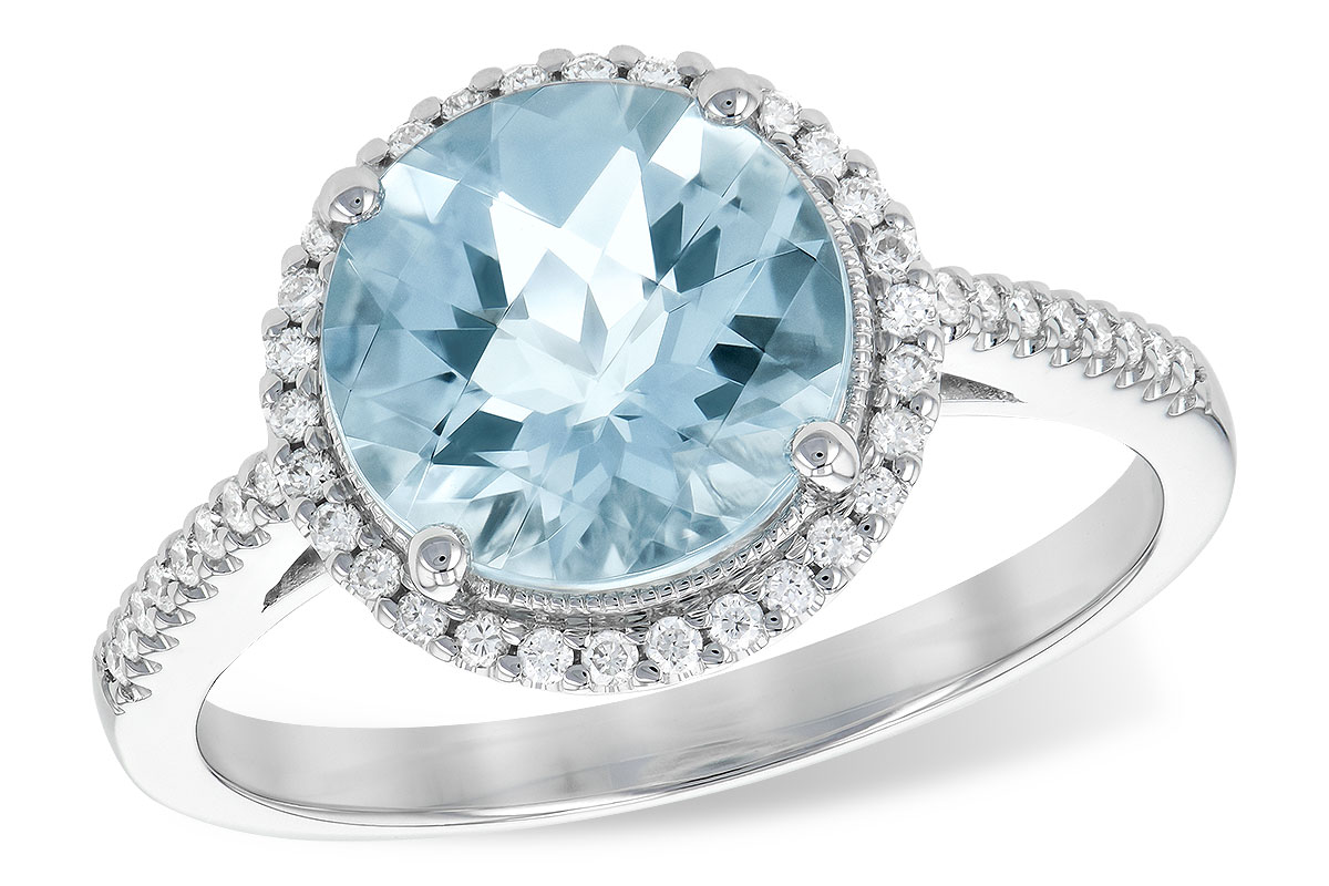 G235-60670: LDS RG 2.08 AQUAMARINE 2.27 TGW