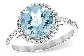 G235-60670: LDS RG 2.08 AQUAMARINE 2.27 TGW