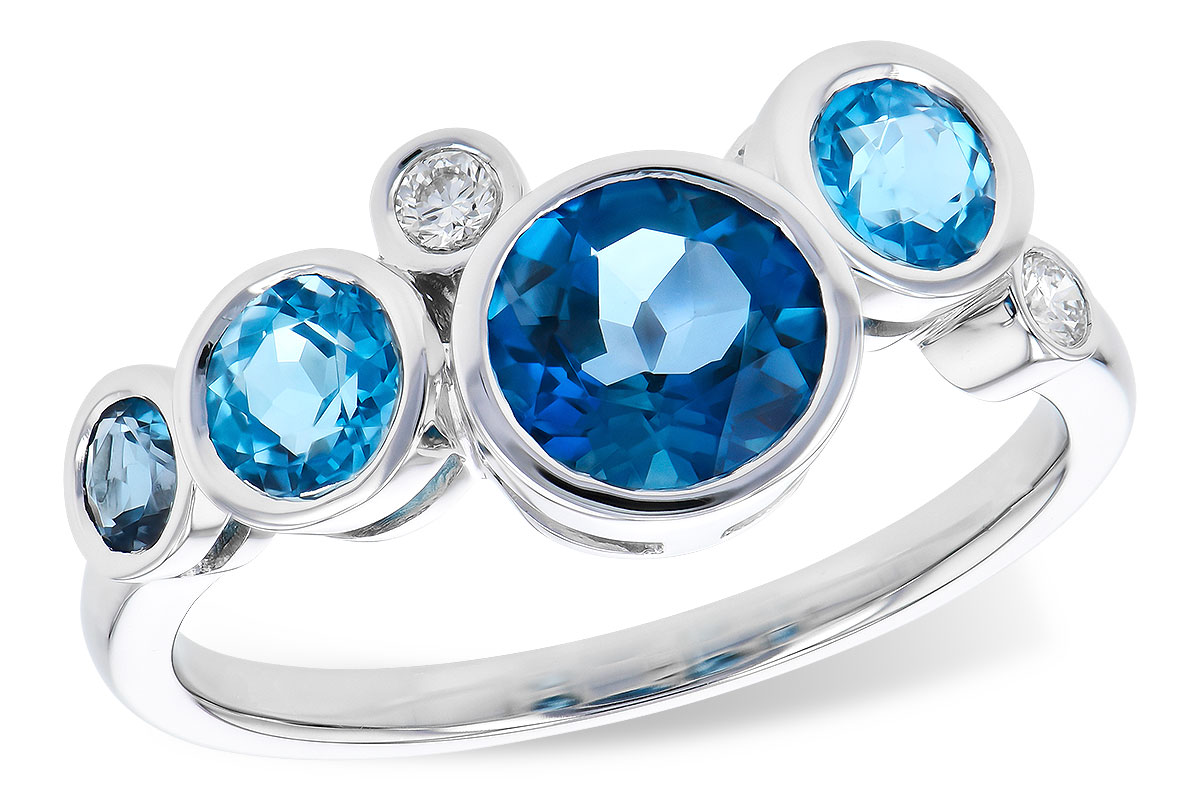 G318-34343: LDS RG 1.40 TW BLUE TOPAZ 1.45 TGW