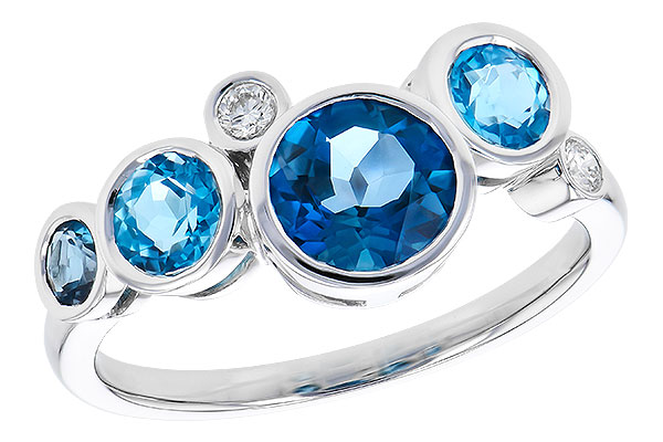 G318-34343: LDS RG 1.40 TW BLUE TOPAZ 1.45 TGW