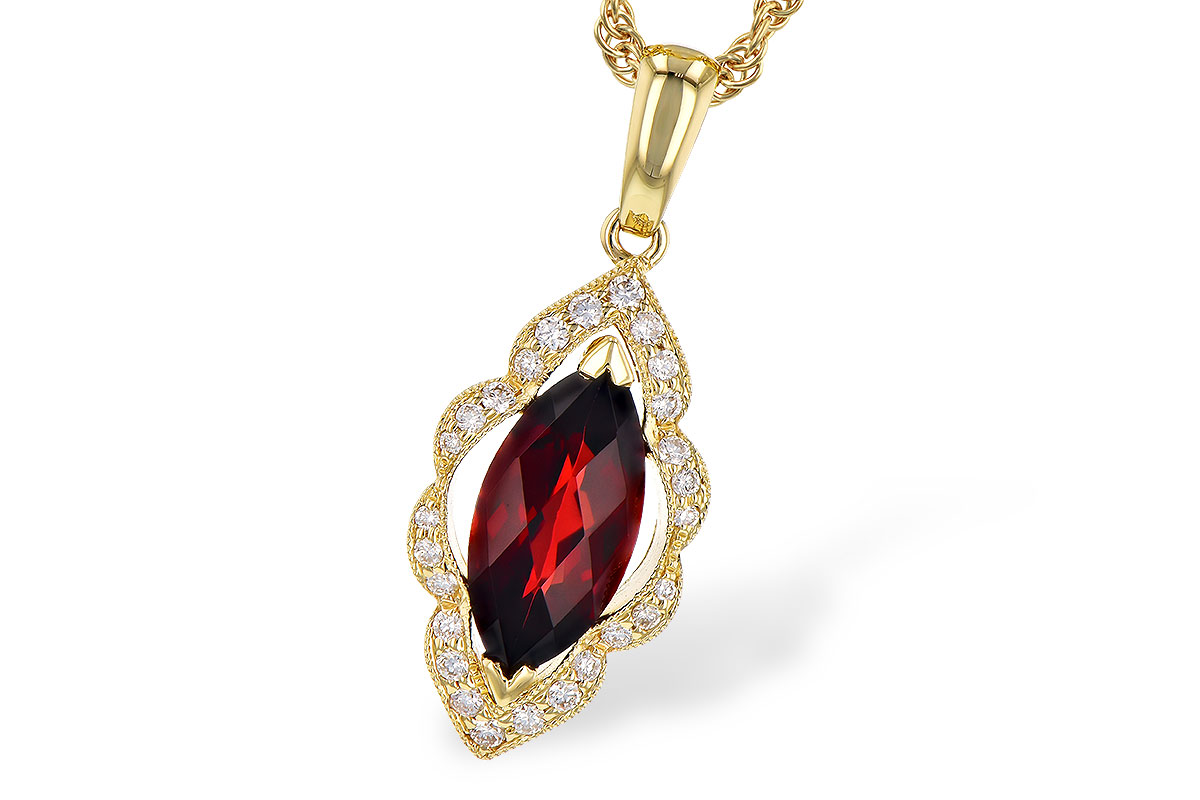 G318-35197: NECK 1.25 GARNET 1.36 TGW