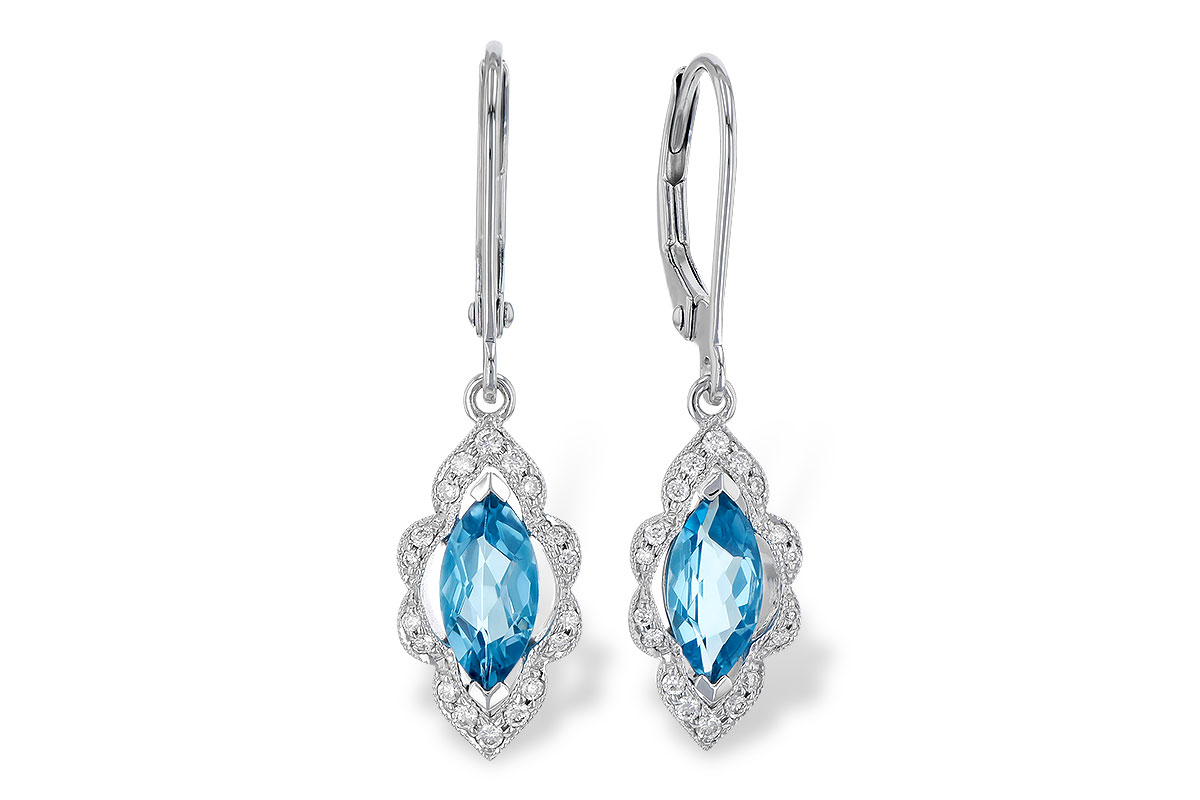 G318-35270: EARR 1.02 TW BLUE TOPAZ 1.17 TGW