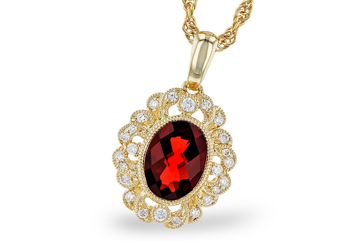 G319-20697: NECK 1.40 GARNET 1.54 TGW (8x6MM GAR)