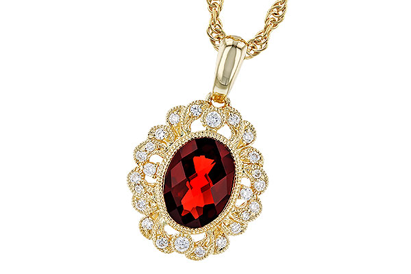 G319-20697: NECK 1.40 GARNET 1.54 TGW (8x6MM GAR)