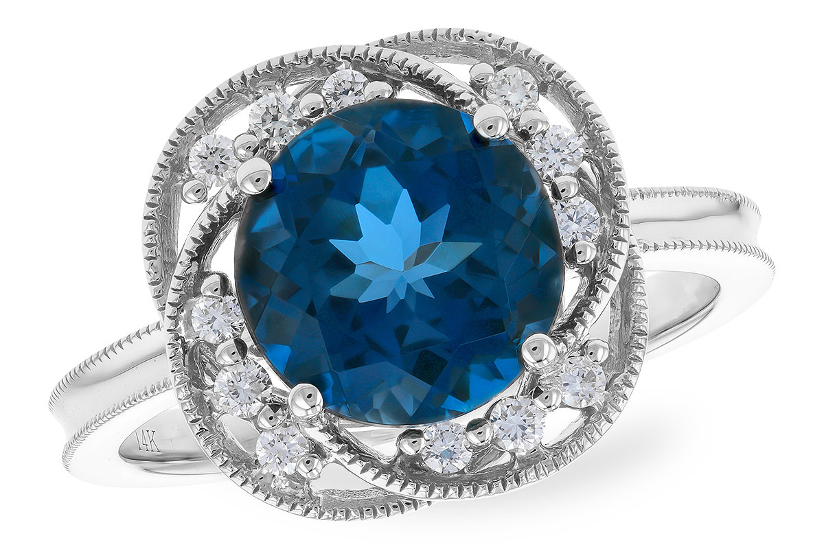 G319-21624: LDS RG 2.90 LONDON BLUE TOPAZ 3.05 TGW (9MM LBT)