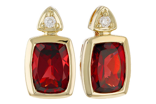 G319-22524: EARR 1.90 TW GARNET 1.94 TGW (7x5MM GAR)