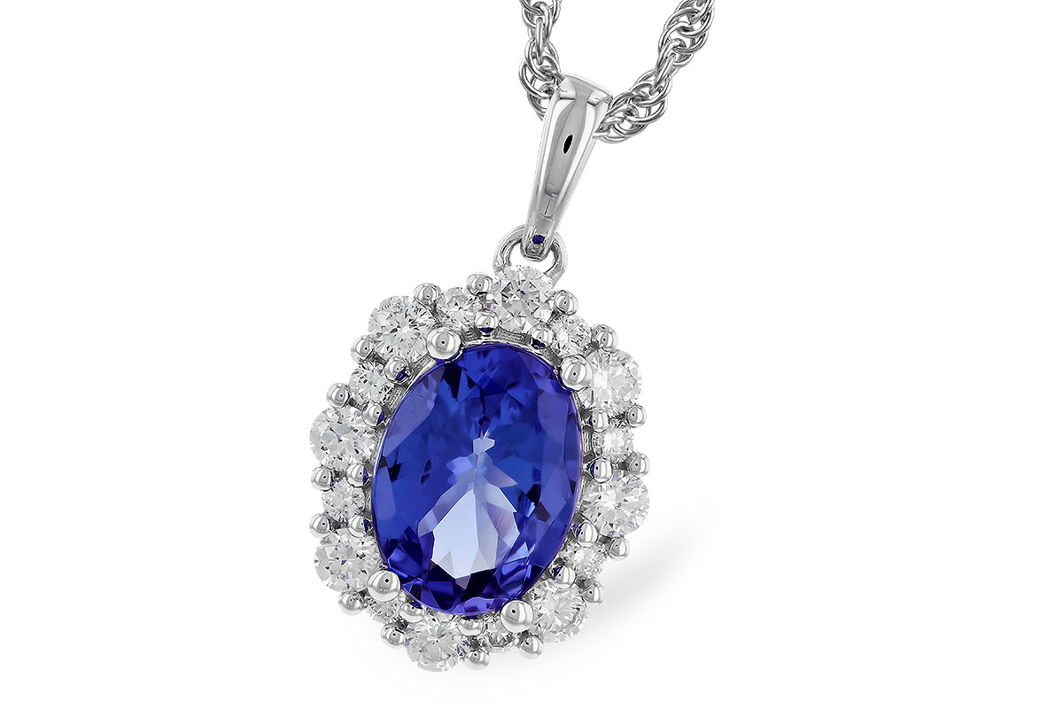 G319-22543: NECK 1.02 TANZANITE 1.32 TGW (8x6 OVAL)