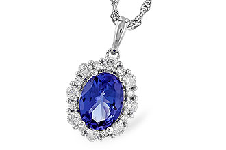G319-22543: NECK 1.02 TANZANITE 1.32 TGW (8x6 OVAL)