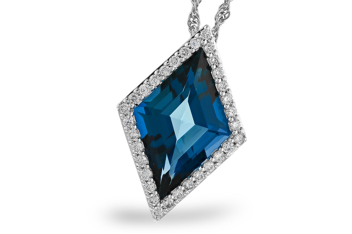 G319-25252: NECK 3.04 LONDON BLUE TOPAZ 3.20 TGW