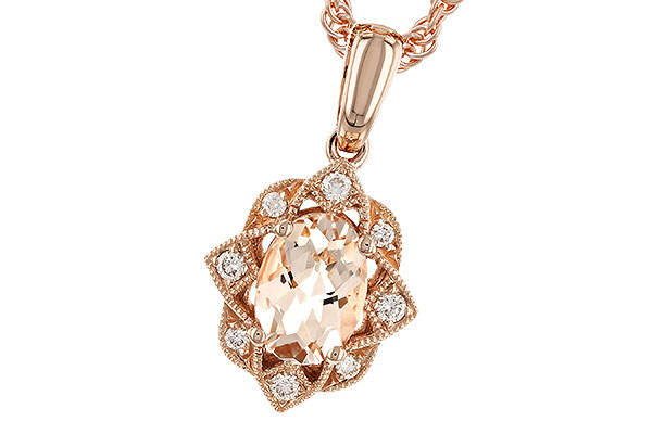 G319-25270: NECK .62 MORGANITE .70 TGW (7x5MM MORG)