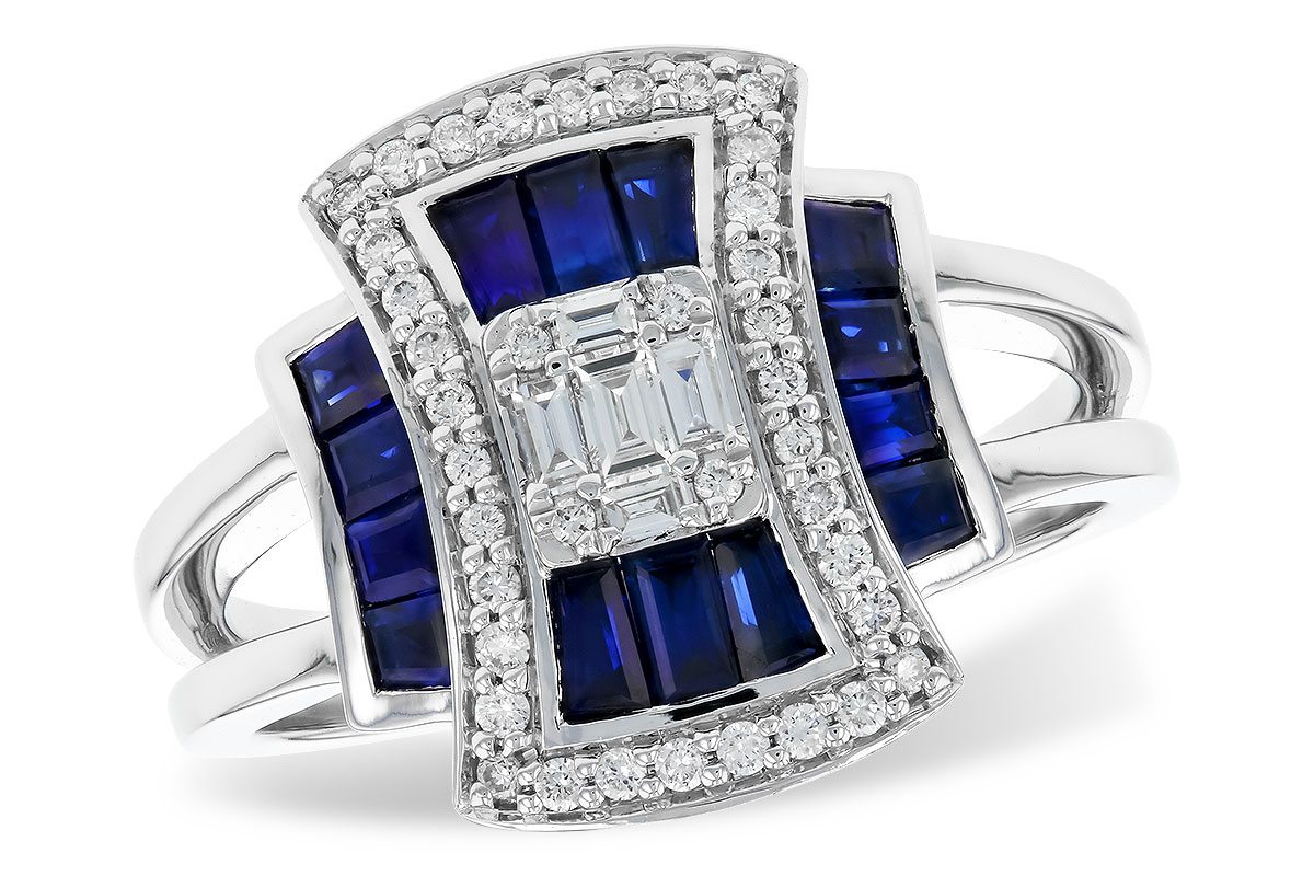 G319-26106: LDS RG .87 TW SAPPHIRE 1.22 TGW