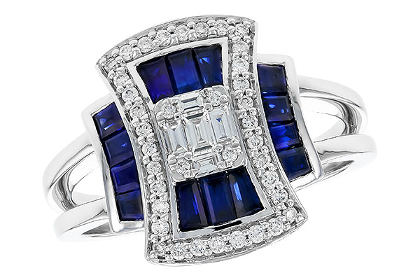 G319-26106: LDS RG .87 TW SAPPHIRE 1.22 TGW
