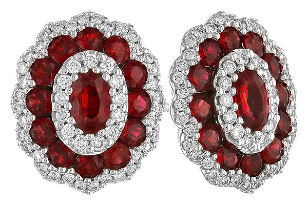 G319-27079: EARR 1.68 TW RUBY 2.15 TGW (5x3MM RUBY)