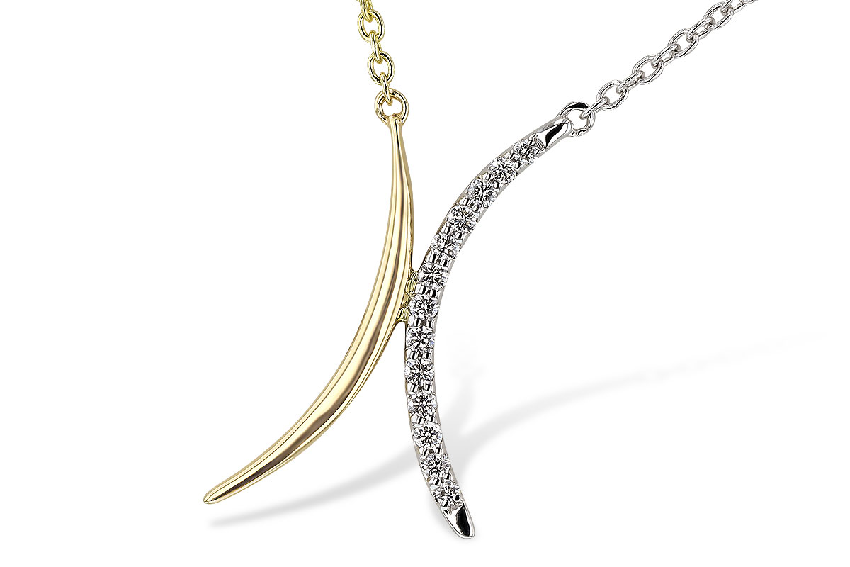 G320-09761: NECKLACE .14 TW (18")