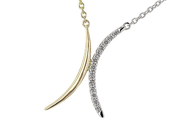 G320-09761: NECKLACE .14 TW (18")