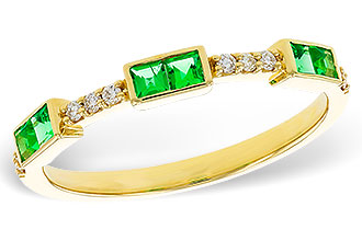 G320-14343: LDS WED RG .23 TW EMERALD .30 TGW