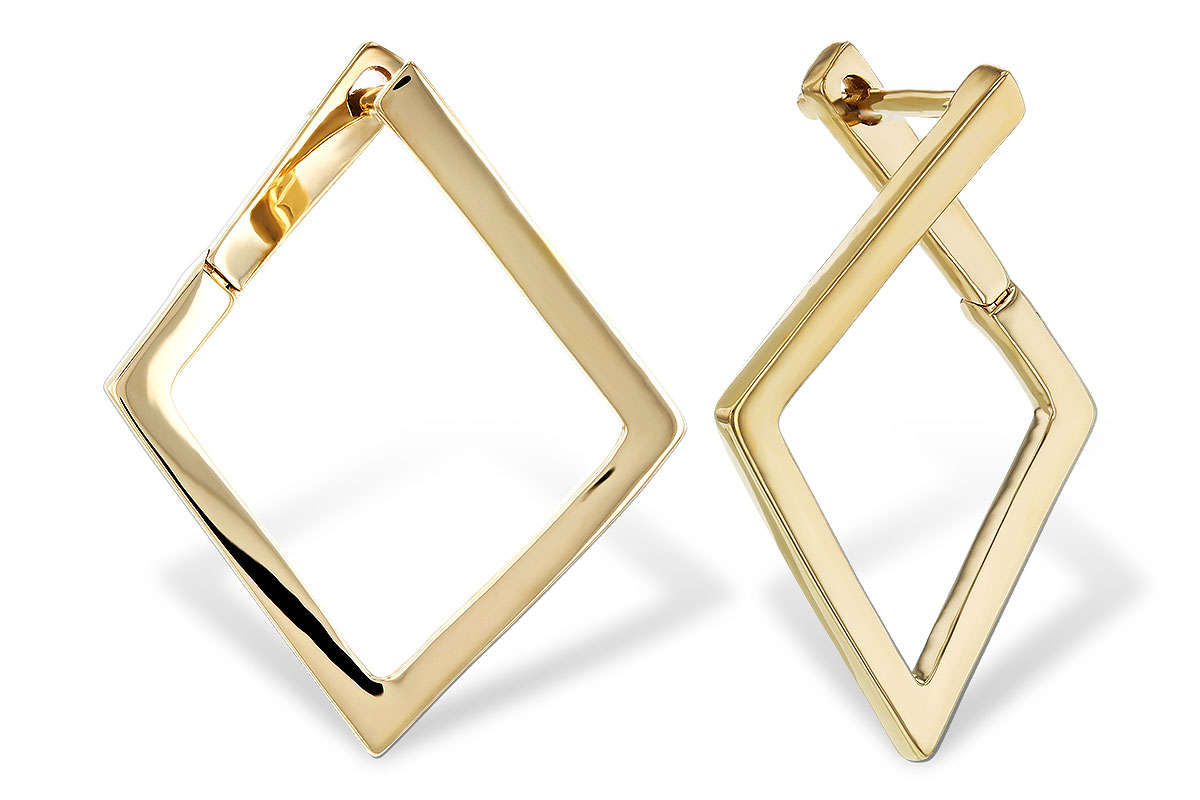 G320-15243: GOLD EARRINGS (23MM)