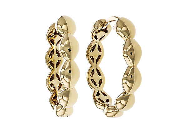G320-15270: GOLD EARRINGS (18MM)
