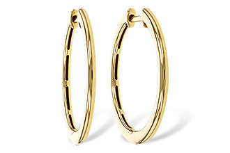 G320-17024: GOLD EARRINGS (24MM)