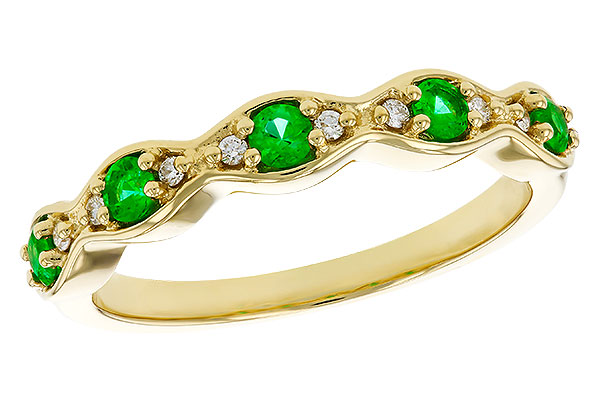 G320-17924: LDS WED RG .21 TW EMERALD .27 TGW