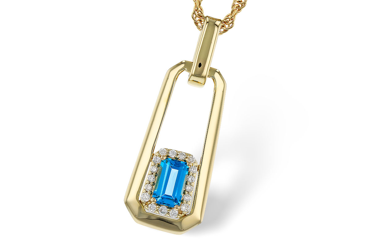 G320-17970: NECKLACE .33 BLUE TOPAZ .40 TGW (5x3MM BT)