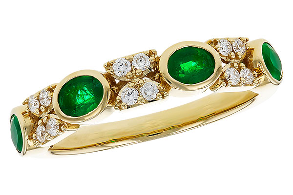 G321-00706: LDS WED RG .54 TW EMERALD .68 TGW