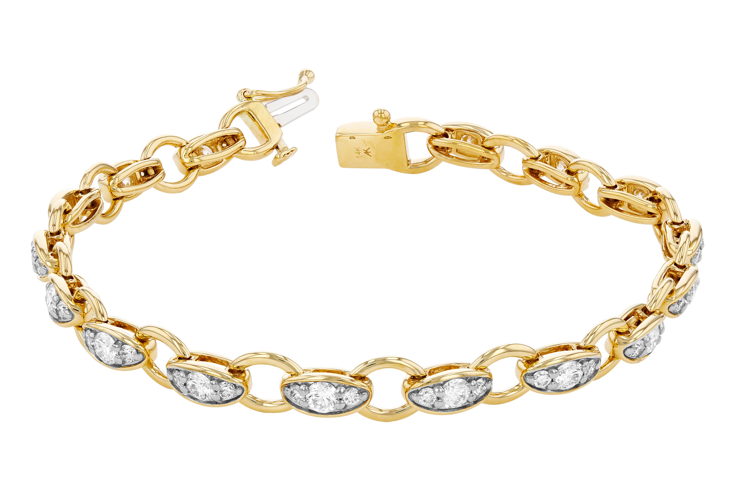 G321-01624: BRACELET 2.20 TW (7")