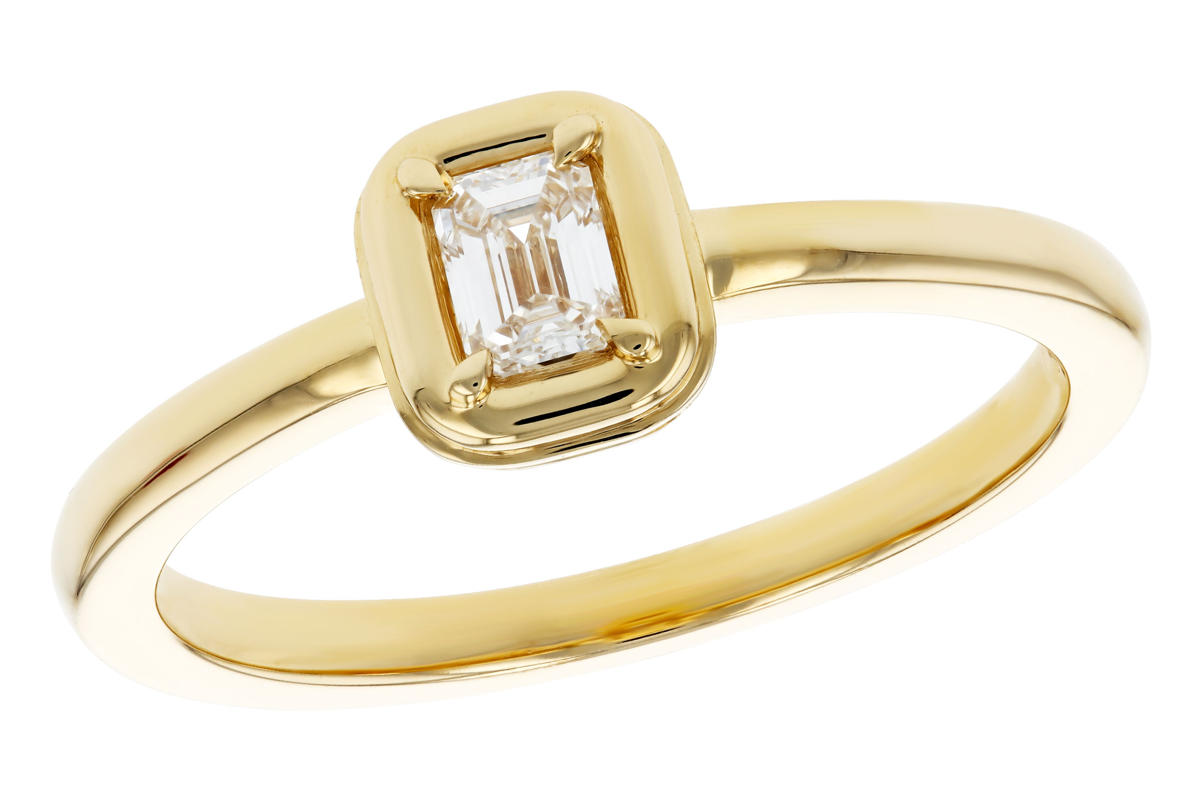 G321-02543: LDS DIA RG .24 EMERALD CUT DIA