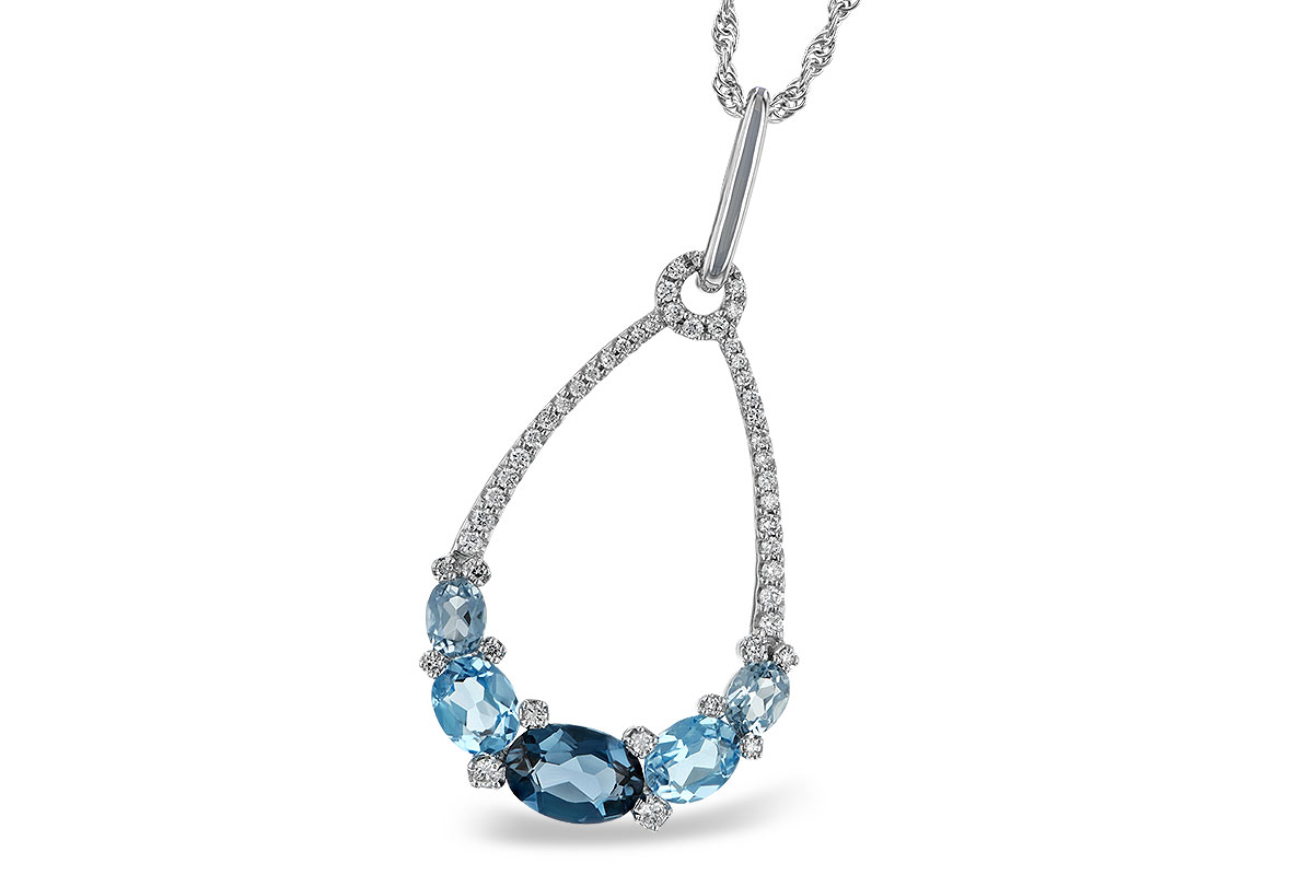 H232-86133: NECK 1.76 BLUE TOPAZ 1.96 TGW