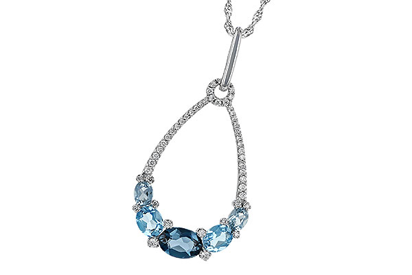 H232-86133: NECK 1.76 BLUE TOPAZ 1.96 TGW