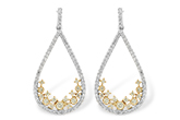 H232-89733: EARR .31 YELLOW DIAS .75 TW
