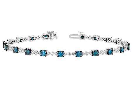 H233-78852: BRACELET 3.00 BLUE DIA 4.05 TW