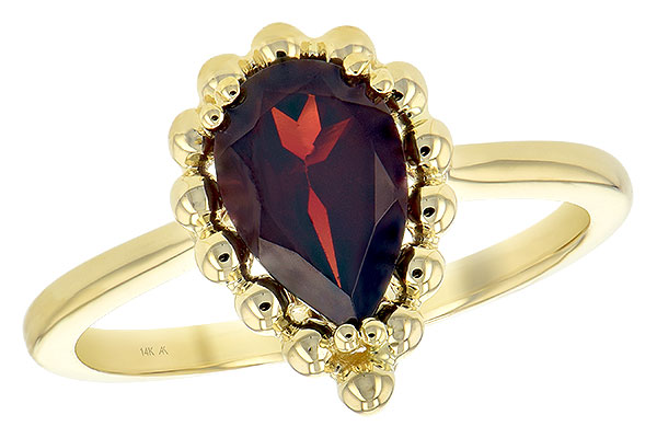 H234-67988: LDS GARNET RING 1.38 CT