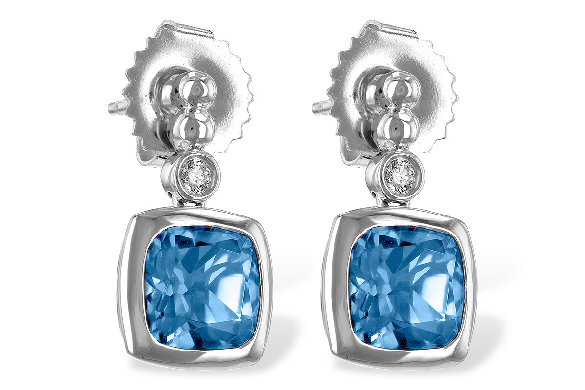 H234-68852: EARR 1.76 BLUE TOPAZ 1.80 TGW