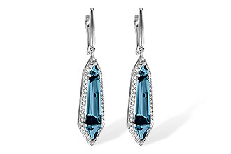 H235-57924: EARR 5.25 LONDON BLUE TOPAZ 5.67 TGW