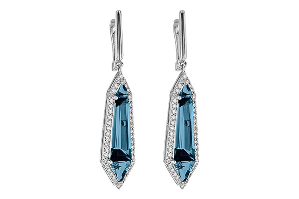 H235-57924: EARR 5.25 LONDON BLUE TOPAZ 5.67 TGW