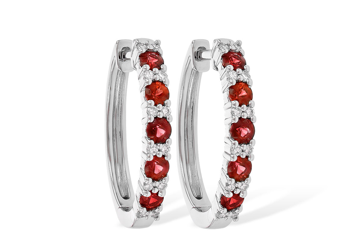 H235-58897: EARR .90 RUBY 1.08 TGW